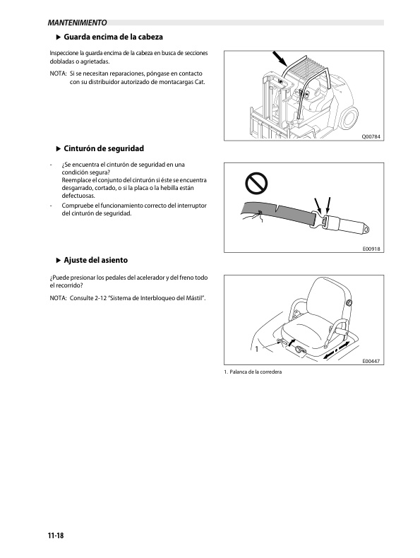 Caterpillar DP70NM Operation and Maintenance Manual 99700-8AH00 ES 4 Caterpillar DP70NM Operation and Maintenance Manual 99700-8AH00 ES-4