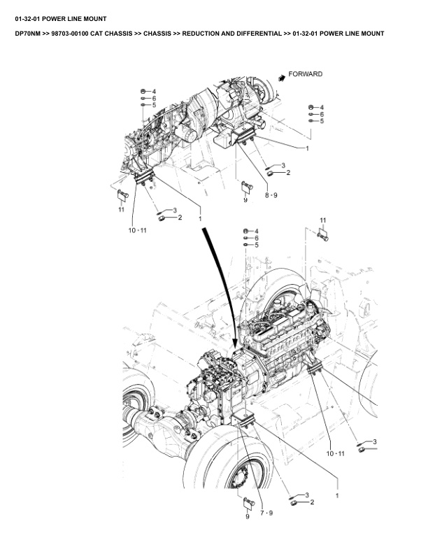 Caterpillar DP70NM Parts Manual 98703-00100 2 Caterpillar DP70NM Parts Manual 98703-00100 - Image 2