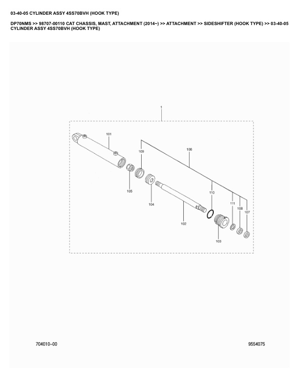 Caterpillar DP70NMS Parts Manual 98707-00110 4 Caterpillar DP70NMS Parts Manual 98707-00110 - Image 4