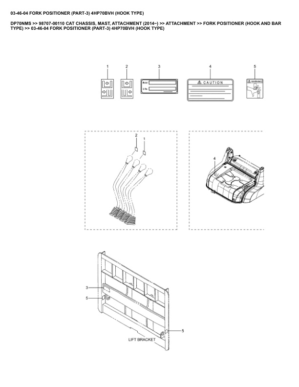 Caterpillar DP70NMS Parts Manual 98707-00110 5 Caterpillar DP70NMS Parts Manual 98707-00110 - Image 5