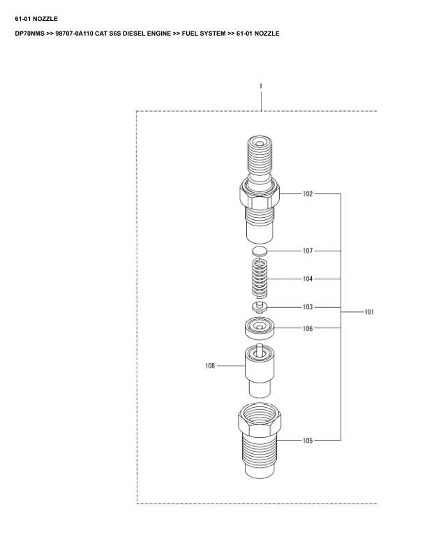 Caterpillar DP70NMS Parts Manual 98707-0A110 3 Caterpillar DP70NMS Parts Manual 98707-0A110 - Image 3