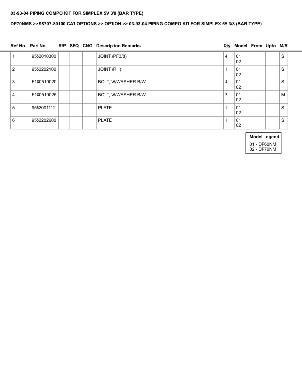 Caterpillar DP70NMS Parts Manual 98707-80100 4 Caterpillar DP70NMS Parts Manual 98707-80100 - Image 4