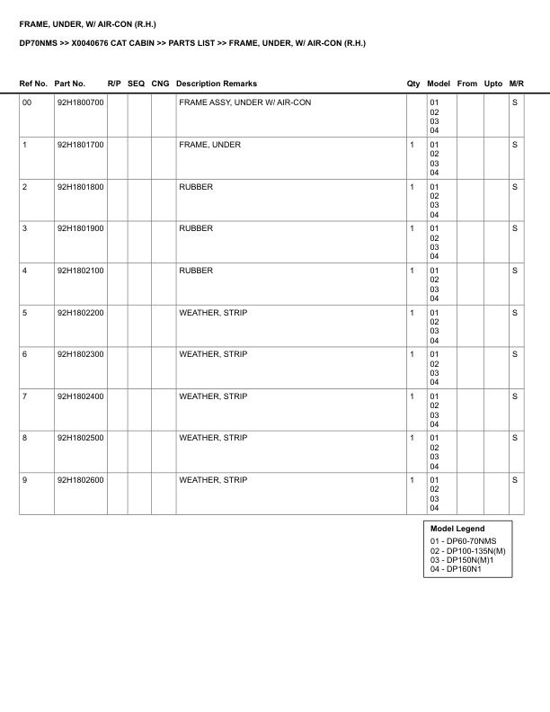 Caterpillar DP70NMS Parts Manual X0040676 3 Caterpillar DP70NMS Parts Manual X0040676 - Image 3