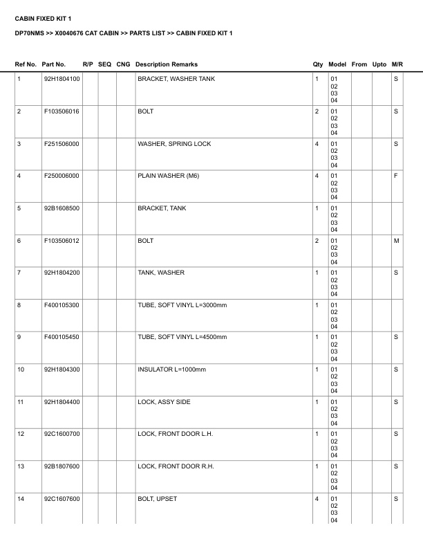 Caterpillar DP70NMS Parts Manual X0040676 5 Caterpillar DP70NMS Parts Manual X0040676 - Image 5