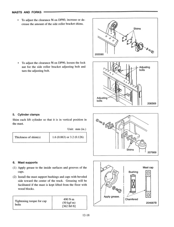 Caterpillar DP80, DP90 Chassis and Mast Service Manual 99709-89110 5 Caterpillar DP80, DP90 Chassis and Mast Service Manual 99709-89110 - Image 5
