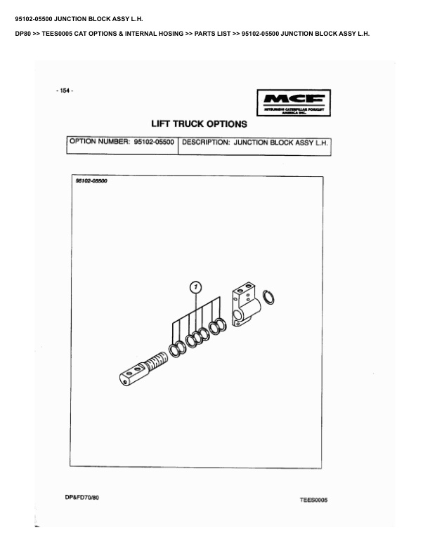 Caterpillar DP80 Parts Manual TEES0005 3 Caterpillar DP80 Parts Manual TEES0005 - Image 3