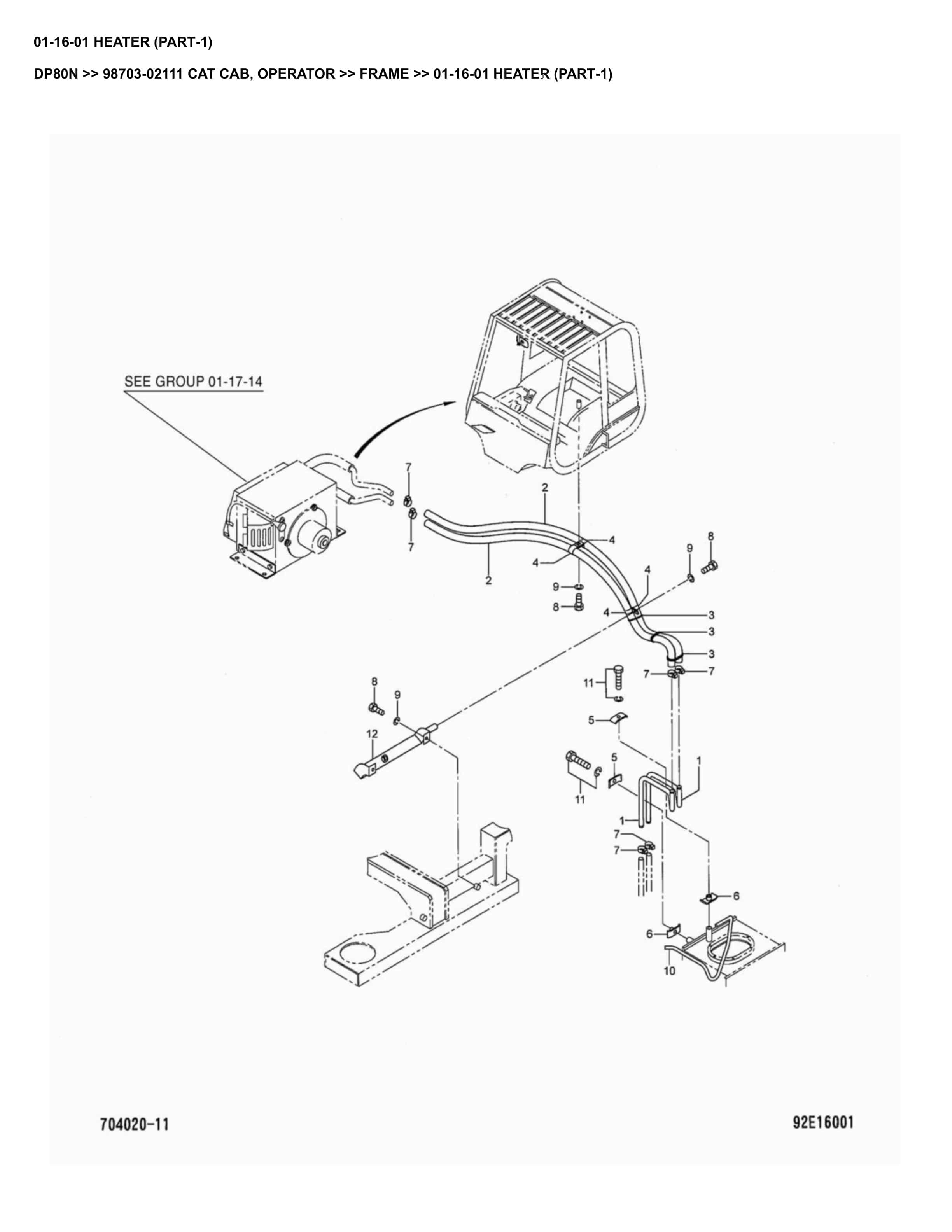 Caterpillar DP80N Parts Manual 98703-02111