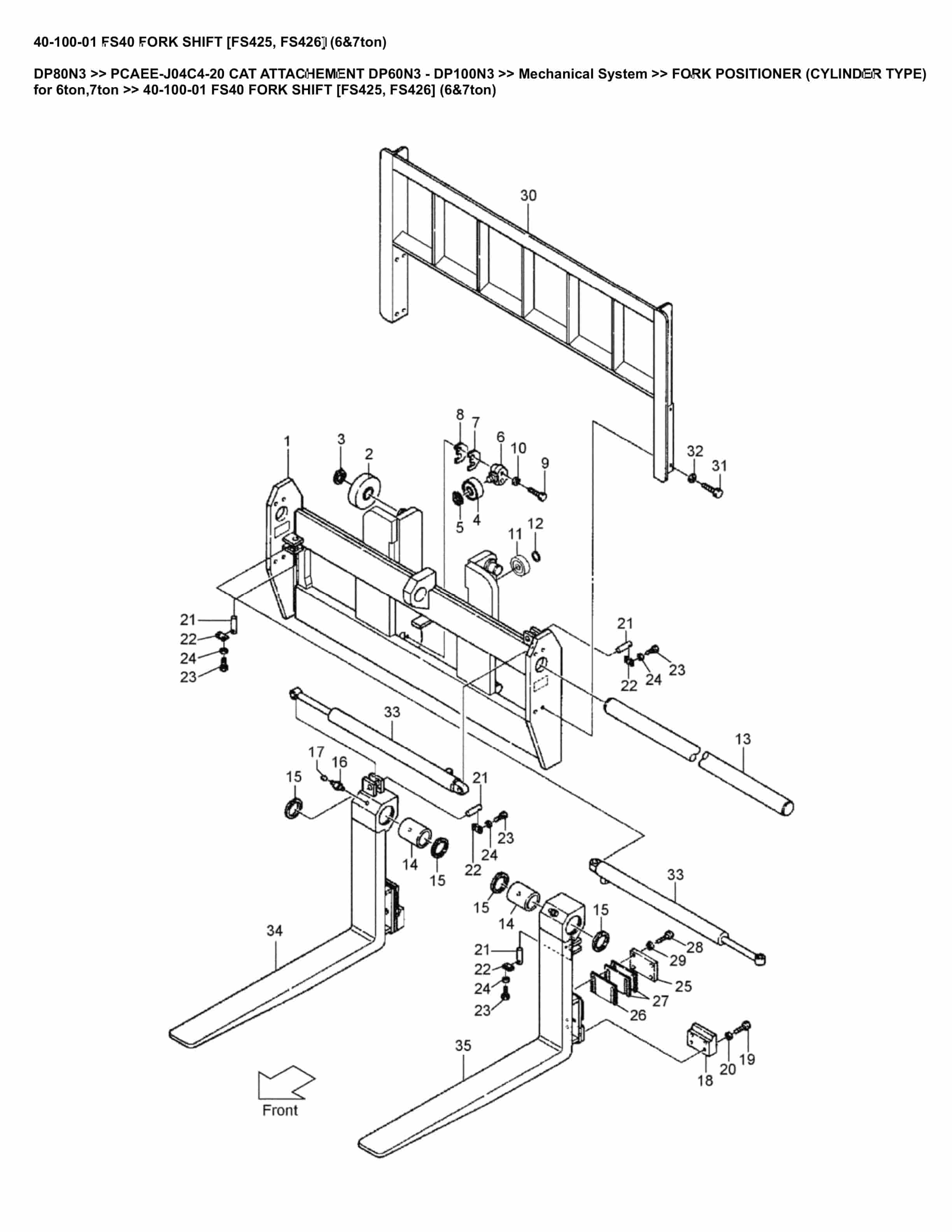 Caterpillar DP80N3 Parts Manual PCAEE-J04C4-20