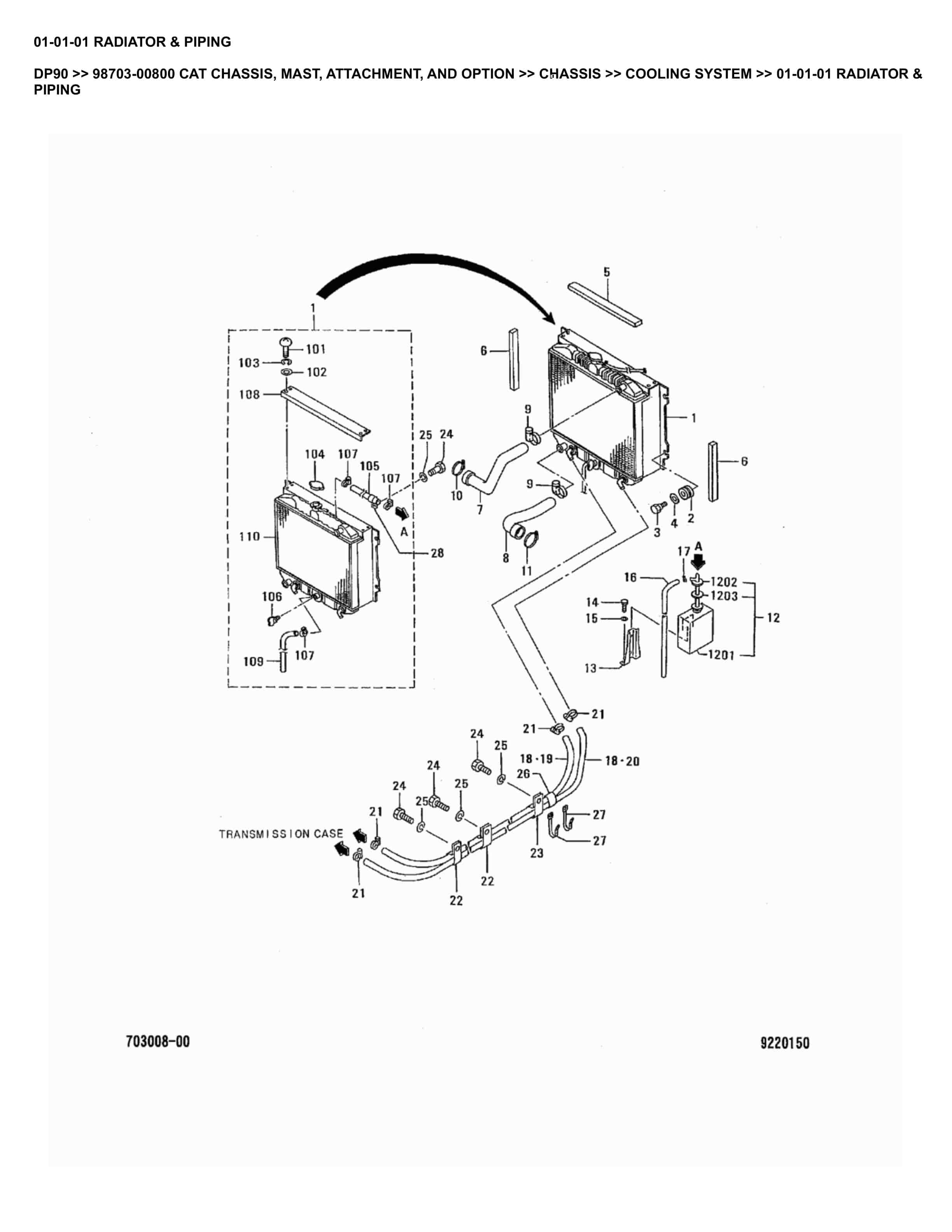 Caterpillar DP90 Parts Manual 98703-00800