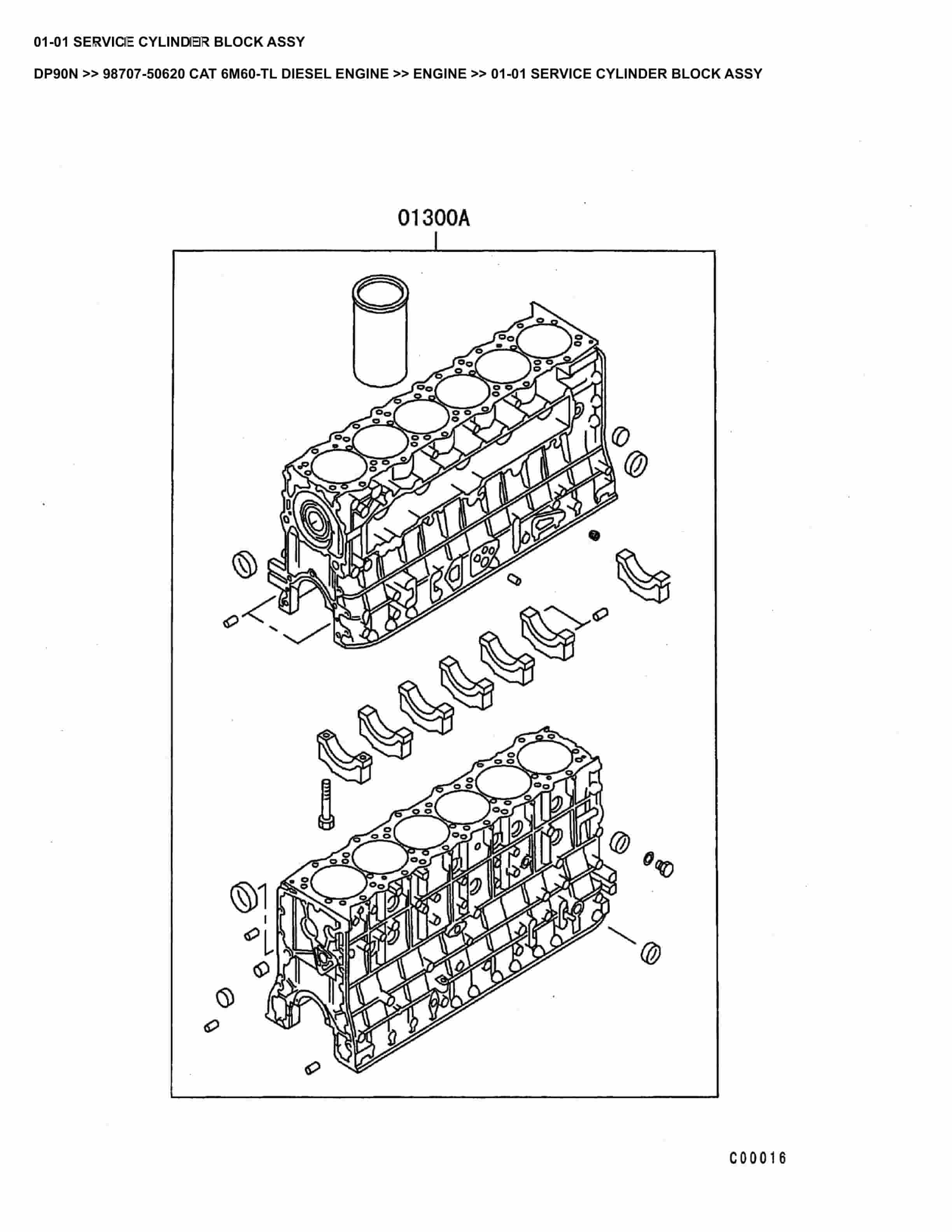 Caterpillar DP90N Parts Manual 98707-50620
