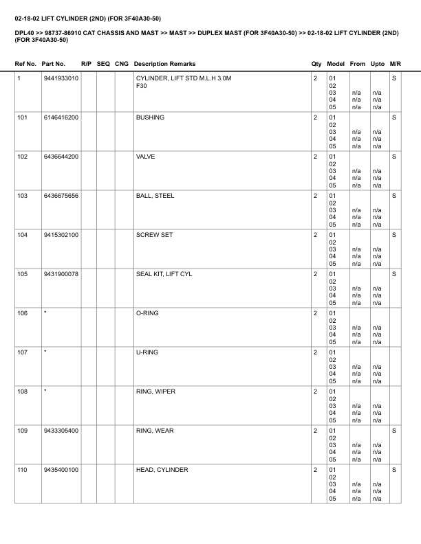 Caterpillar DPL40 Parts Manual 98737-86910 5 Caterpillar DPL40 Parts Manual 98737-86910 - Image 5