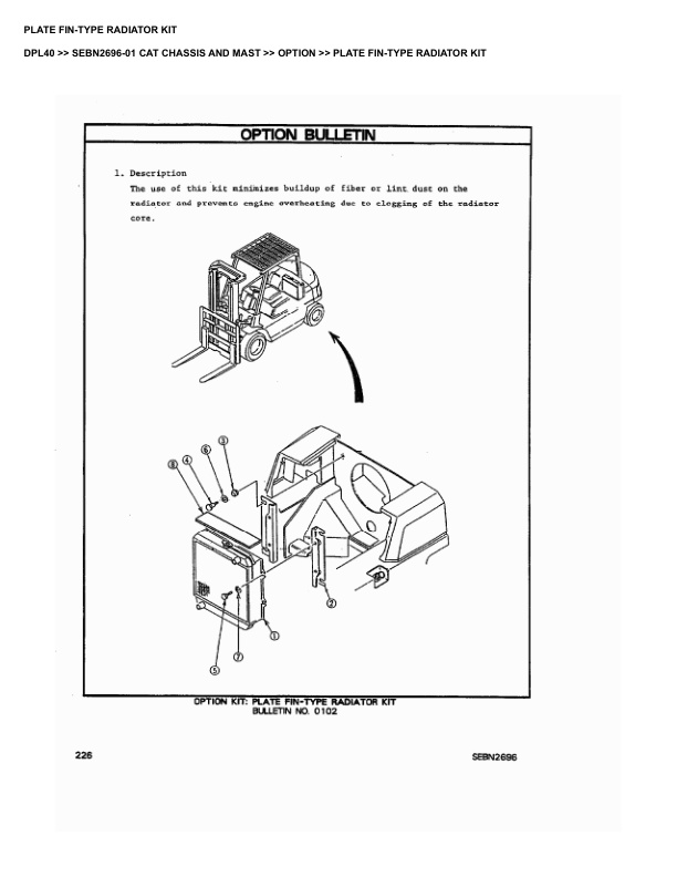 Caterpillar DPL40 Parts Manual SEBN2696-01 4 Caterpillar DPL40 Parts Manual SEBN2696-01 - Image 4