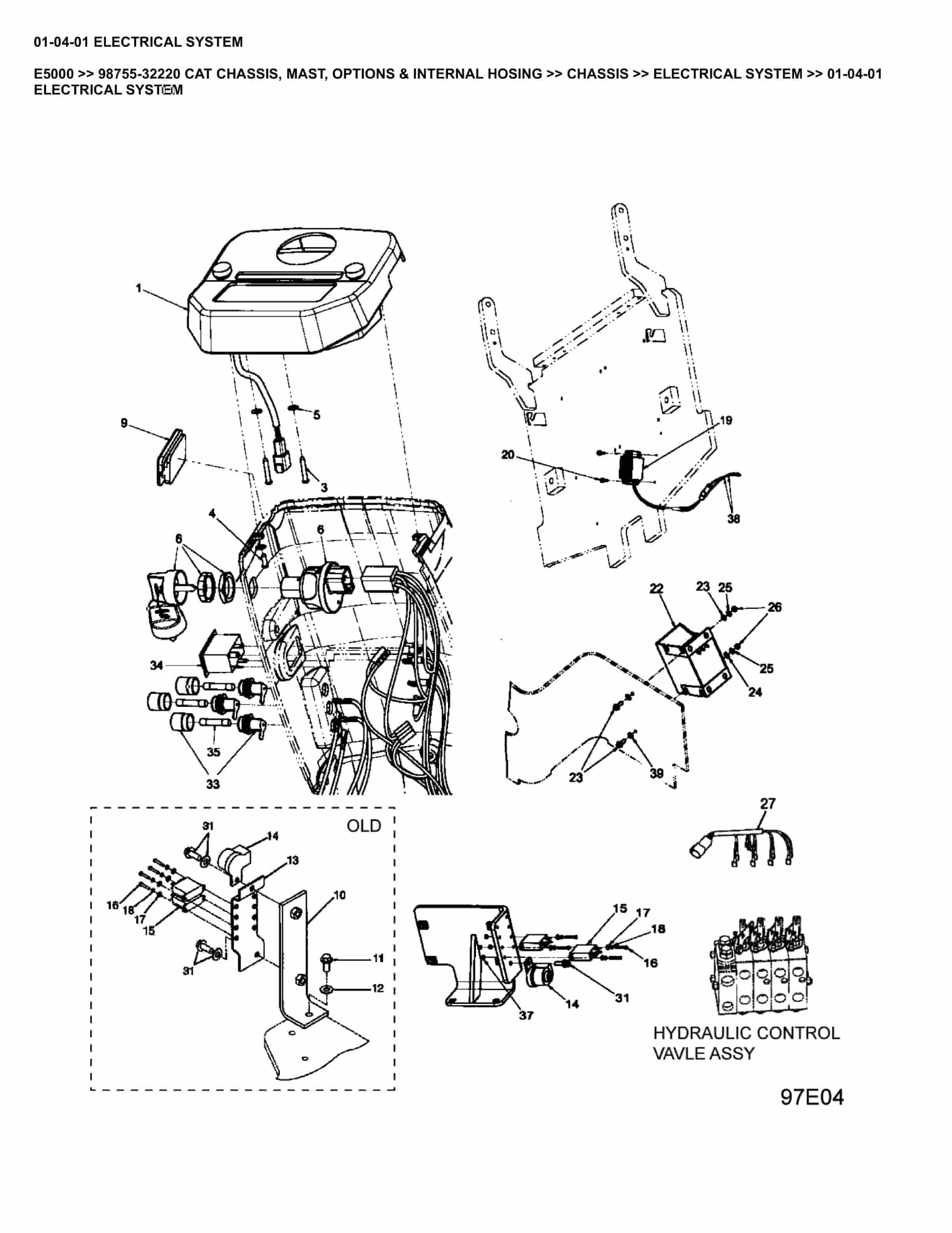 Caterpillar E5000 Parts Manual 98755-32220