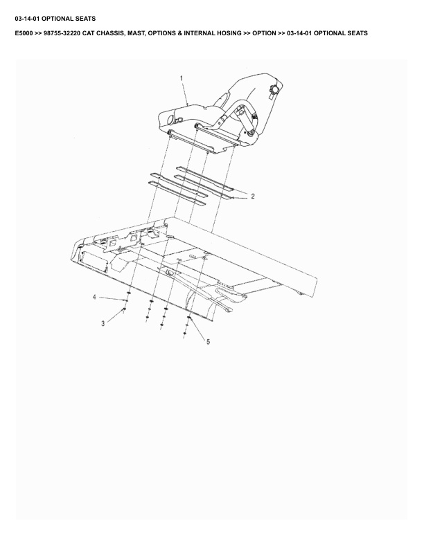 Caterpillar E5000 Parts Manual 98755-32220 4 Caterpillar E5000 Parts Manual 98755-32220 - Image 4