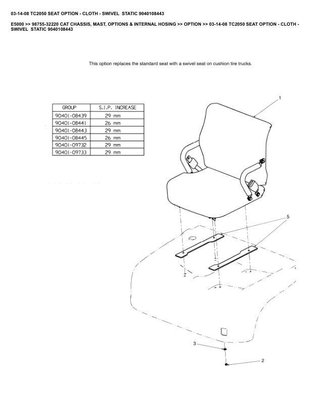 Caterpillar E5000 Parts Manual 98755-32220 5 Caterpillar E5000 Parts Manual 98755-32220 - Image 5
