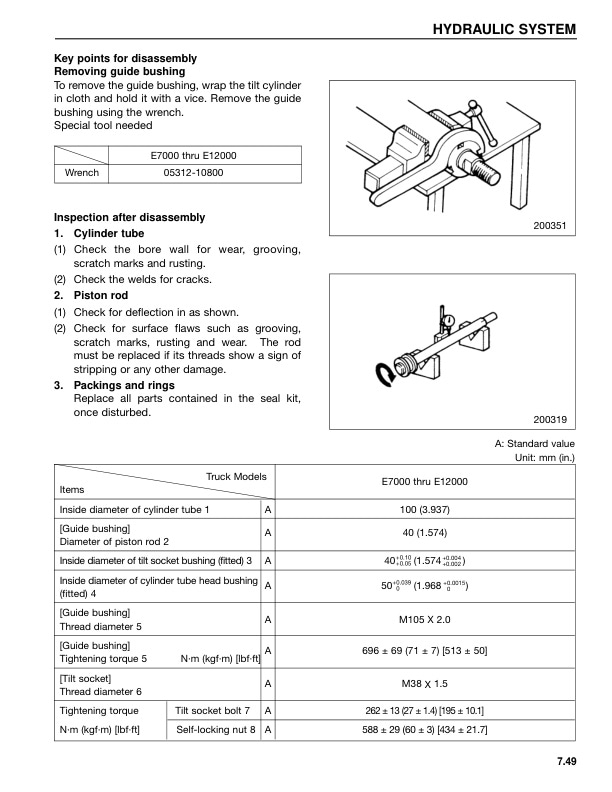 Caterpillar E7000 to E12000 Chassis and Mast Service Manual SENB8472-01 3 Caterpillar E7000 to E12000 Chassis and Mast Service Manual SENB8472-01-3