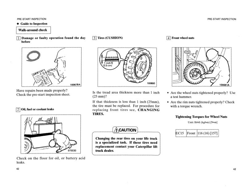 Caterpillar EC15, 3000 LP Electric Cushion Tire Lift Truck Operation and Maintenance Manual SEBU6699 2 Caterpillar EC15, 3000 LP Electric Cushion Tire Lift Truck Operation and Maintenance Manual SEBU6699-2