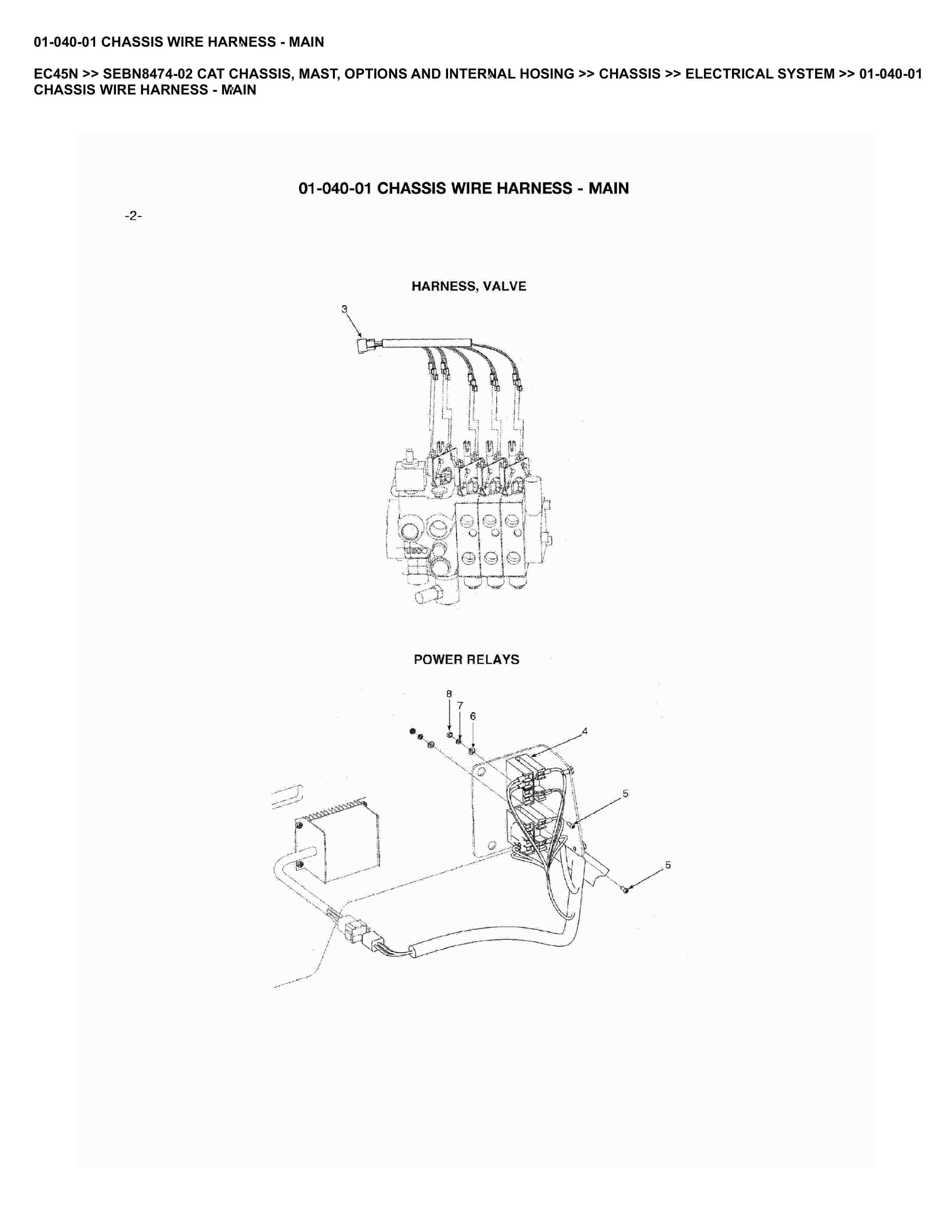 Caterpillar EC45N Parts Manual SEBN8474-02