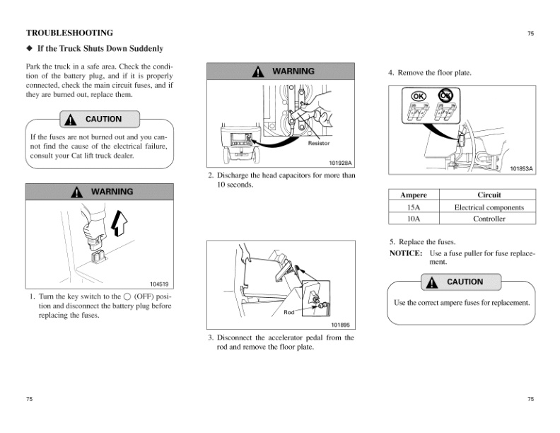 Caterpillar EP10 to EP25 Operation and Maintenance Manual 99750-32101 3 Caterpillar EP10 to EP25 Operation and Maintenance Manual 99750-32101 - Image 3