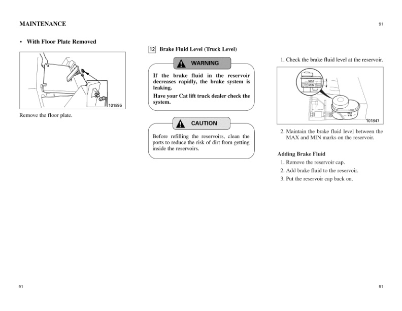 Caterpillar EP10 to EP25 Operation and Maintenance Manual 99750-32101 5 Caterpillar EP10 to EP25 Operation and Maintenance Manual 99750-32101 - Image 5