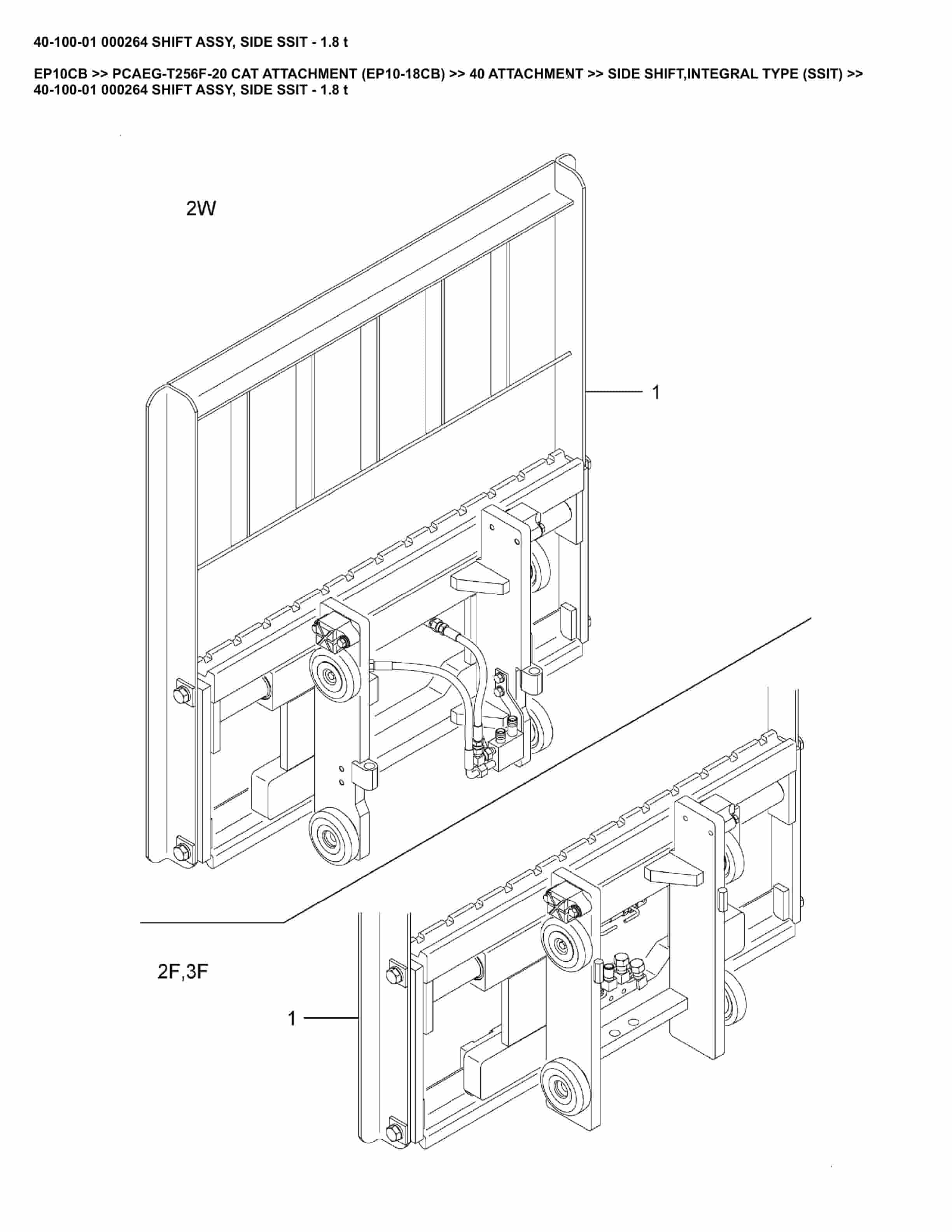 Caterpillar EP10CB Parts Manual PCAEG-T256F-20