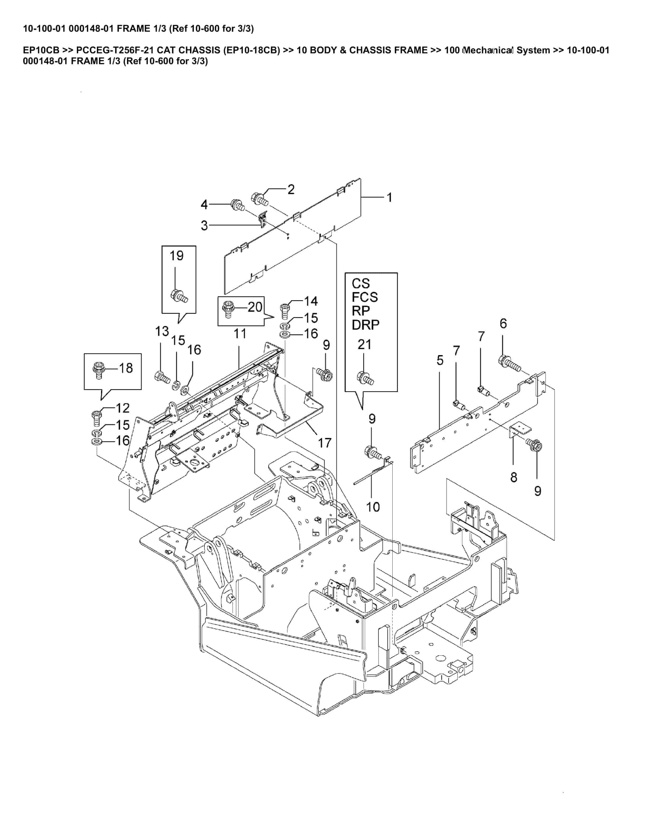 Caterpillar EP10CB Parts Manual PCCEG-T256F-21