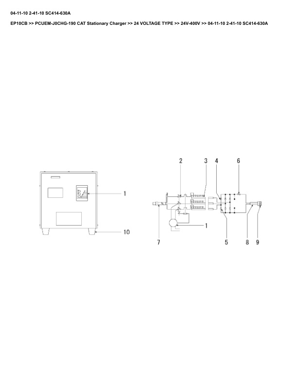 Alternative view of Caterpillar EP10CB Parts Manual PCUEM-J0CHG-190