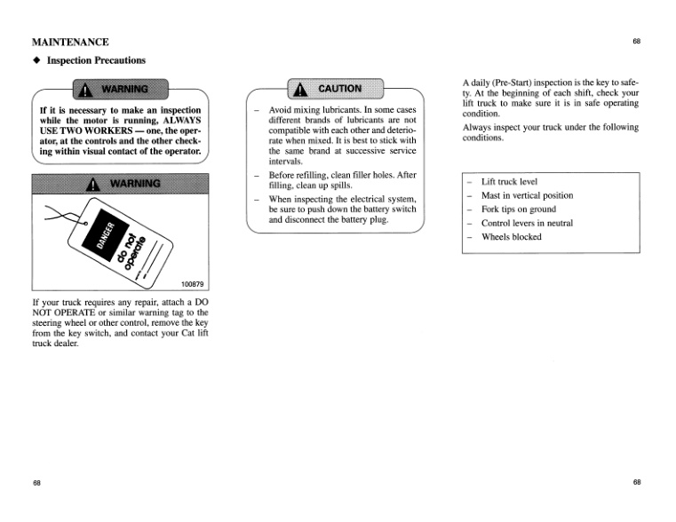 Caterpillar EP10K RT, EP12K RT, EP15K RT Operation and Maintenance Manual 99750-64110 4 Caterpillar EP10K RT, EP12K RT, EP15K RT Operation and Maintenance Manual 99750-64110 - Image 4