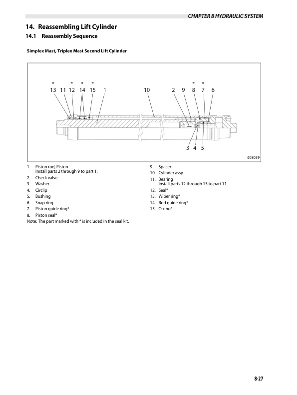 Caterpillar EP13PNT to EP20PNT Chassis and Mast Service Manual 99759-6N100 2 Caterpillar EP13PNT to EP20PNT Chassis and Mast Service Manual 99759-6N100-2