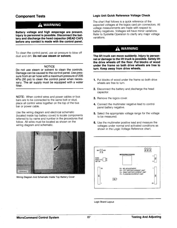 Caterpillar EP13T, EP15T, EP18T, EP20T Lift Trucks Specifications Systems Operation Testing and Adjusting SENB8558-5
