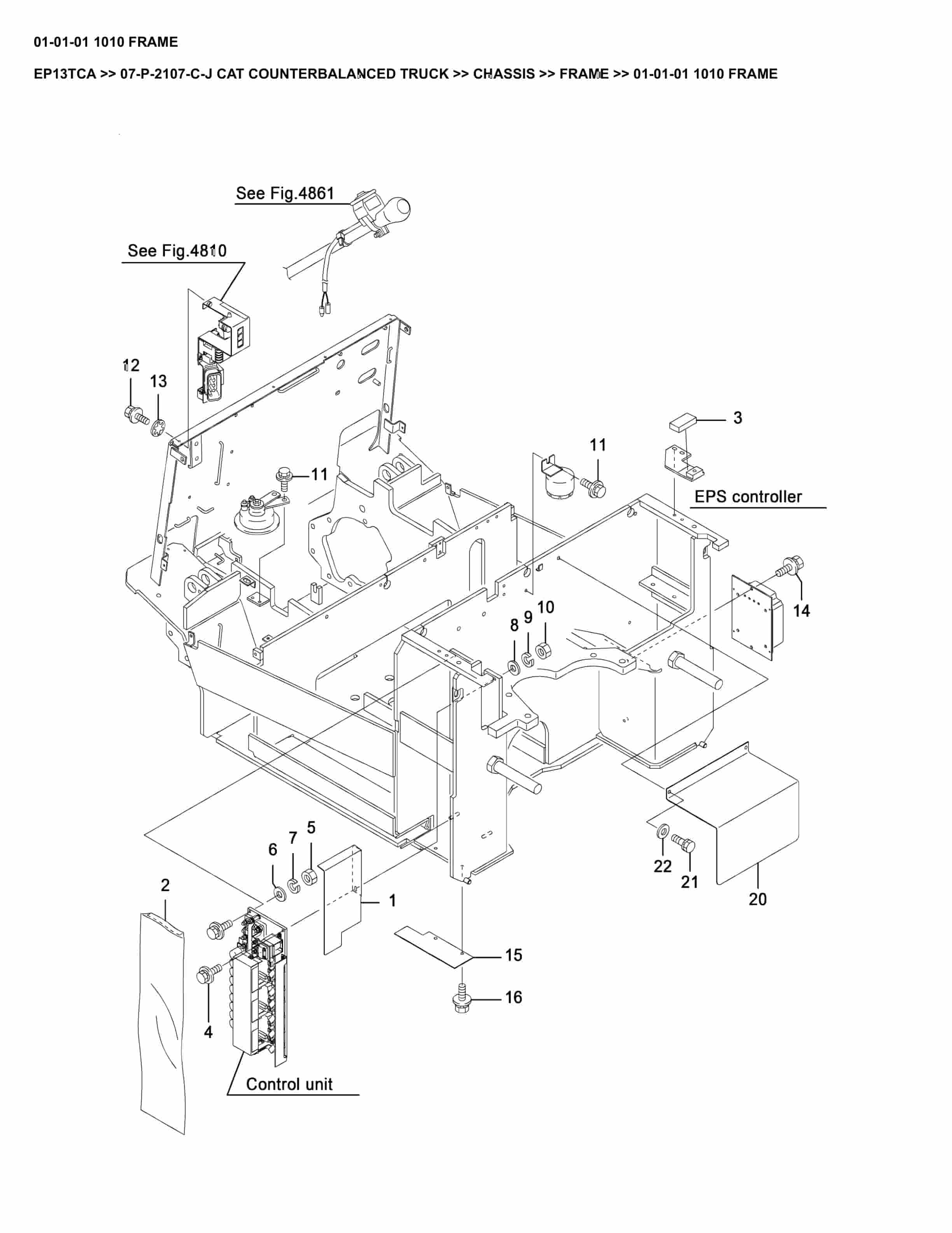 Caterpillar EP13TCA Parts Manual 07-P-2107-C-J