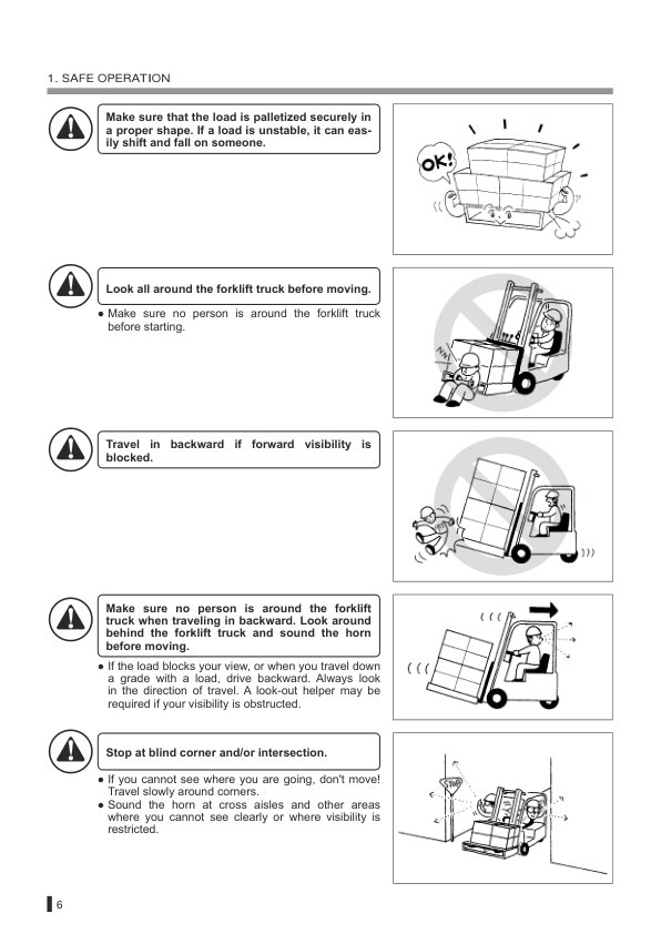 Caterpillar EP13TCB, EP15TCB, EP16-18-20TCB, EP16-18-20TBCB Operation and Maintenance Manual 99750-45100-4