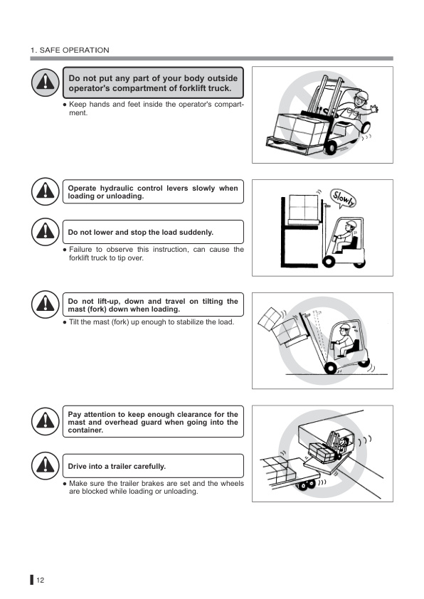 Caterpillar EP13TCB, EP15TCB, EP16-18-20TCB, EP16-18-20TBCB Operation and Maintenance Manual 99750-45100-5