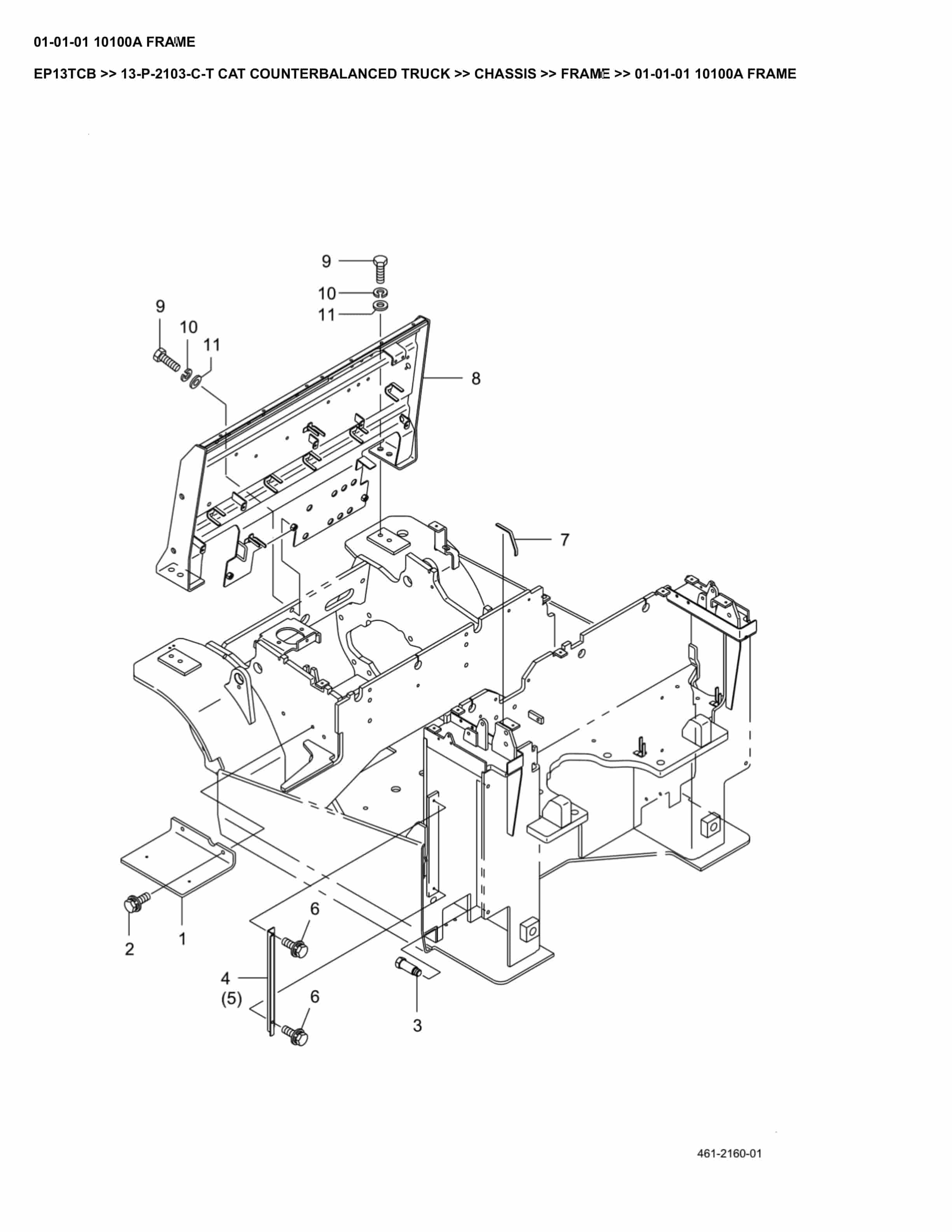 Caterpillar EP13TCB Parts Manual 13-P-2103-C-T