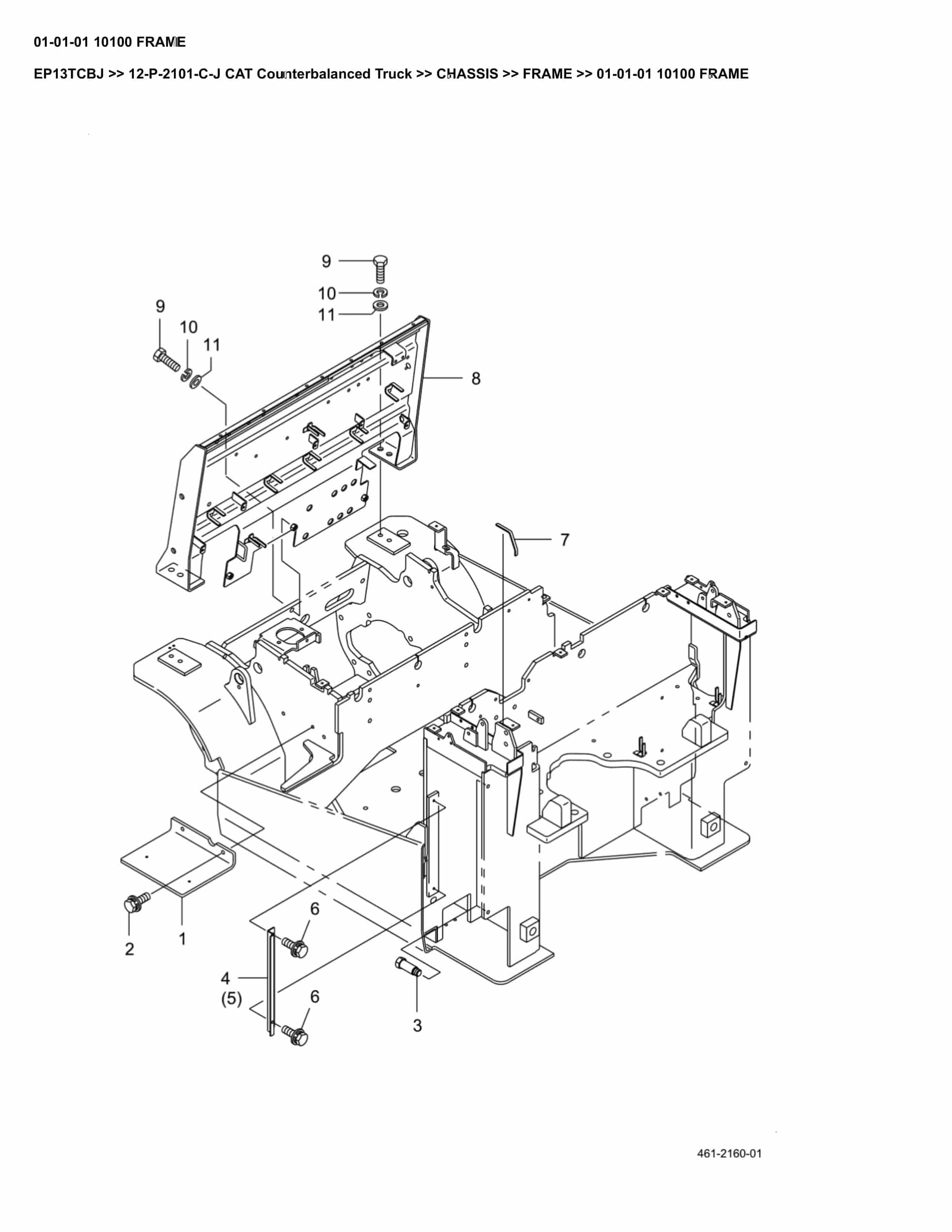 Caterpillar EP13TCBJ Parts Manual 12-P-2101-C-J