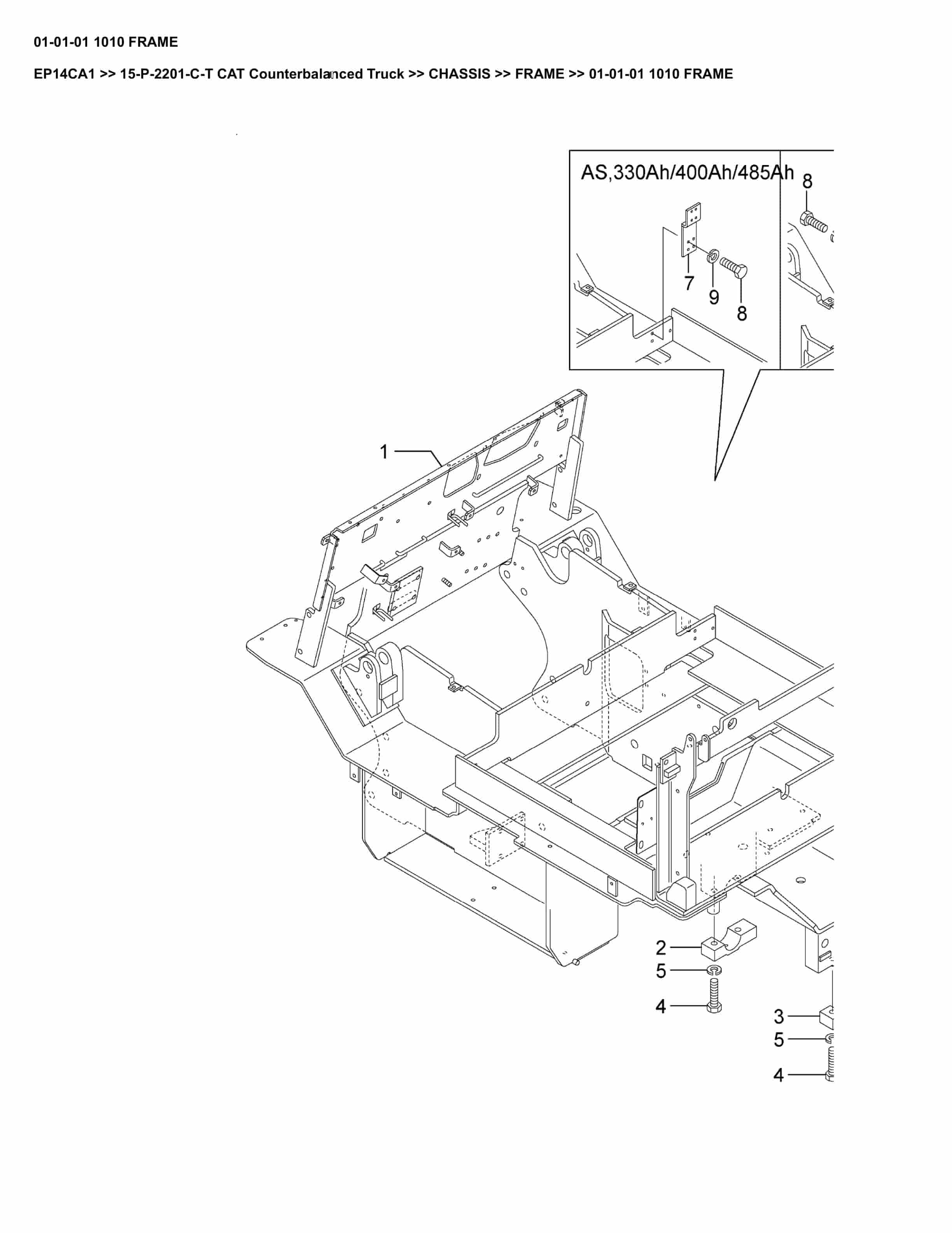 Caterpillar EP14CA1 Parts Manual 15-P-2201-C-T