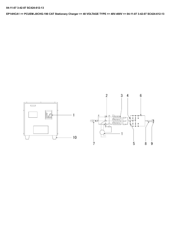Caterpillar EP14HCA1 Parts Manual PCUEM-J0CHG-190 3 Caterpillar EP14HCA1 Parts Manual PCUEM-J0CHG-190 - Image 3