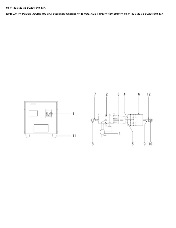 Alternative view of Caterpillar EP15CA1 Parts Manual PCUEM-J0CHG-190