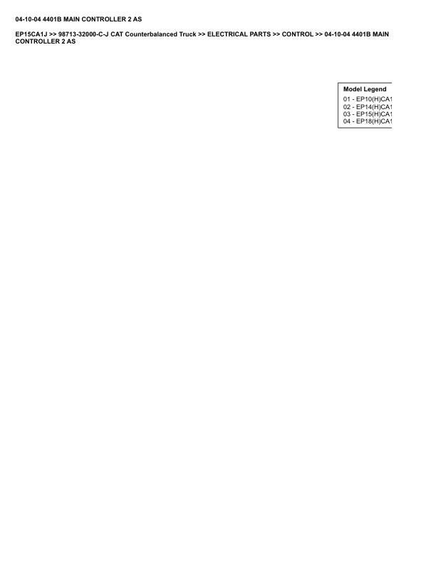 Caterpillar EP15CA1J Parts Manual 98713-32000-C-J 5 Caterpillar EP15CA1J Parts Manual 98713-32000-C-J - Image 5