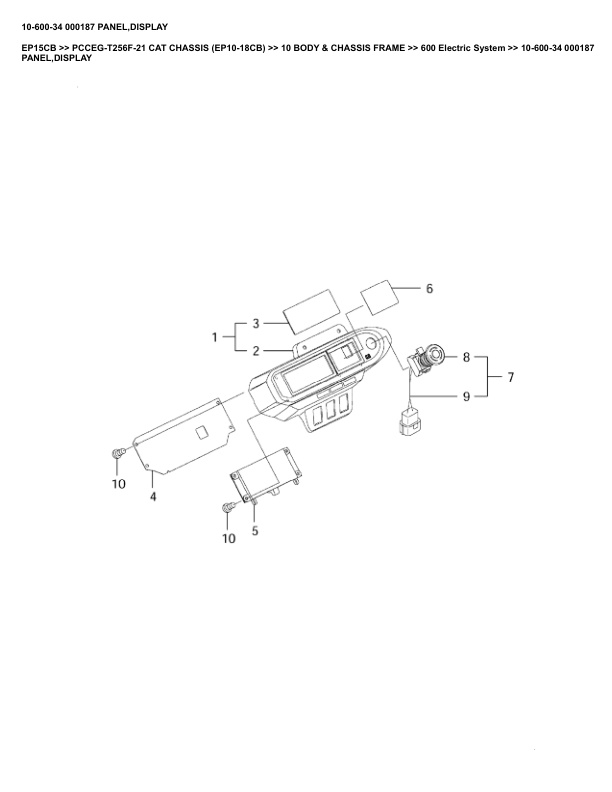 Alternative view of Caterpillar EP15CB Parts Manual PCCEG-T256F-21