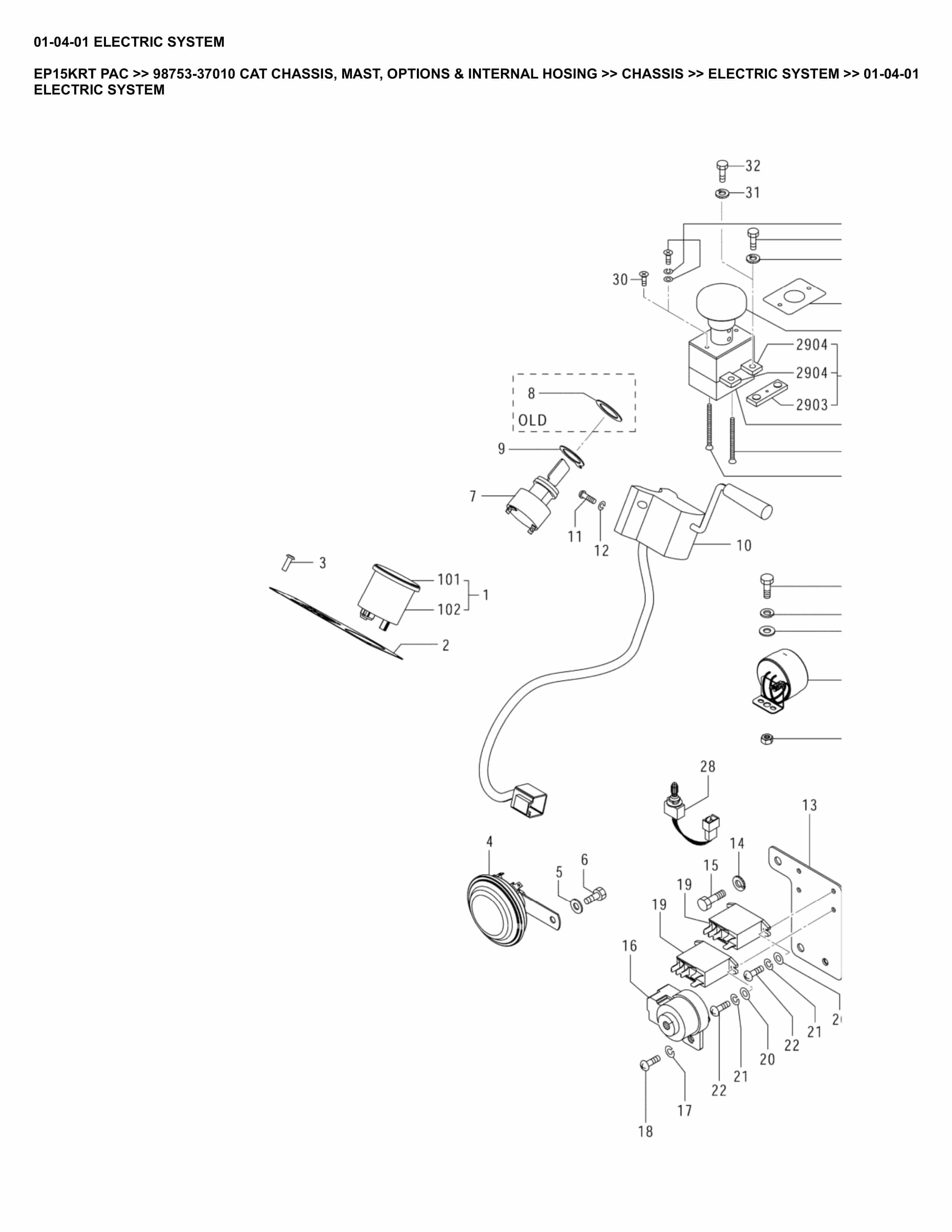 Caterpillar EP15KRT PAC Parts Manual 98753-37010