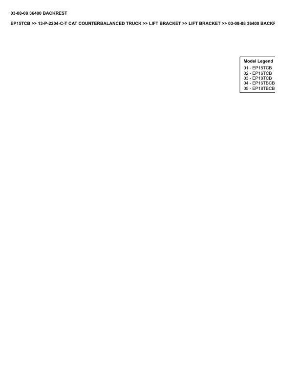 Caterpillar EP15TCB Parts Manual 13-P-2204-C-T 4 Caterpillar EP15TCB Parts Manual 13-P-2204-C-T - Image 4