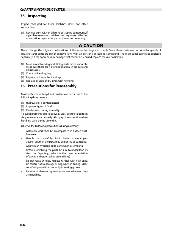 Caterpillar EP16CPN to EP20PN Chassis and Mast Service Manual 99759-6M100-4