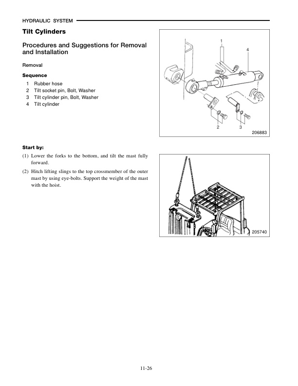 Caterpillar EP16KT, EP18KT, EP20KT Chassis, Mast and Options Service Manual 99719-67120-5