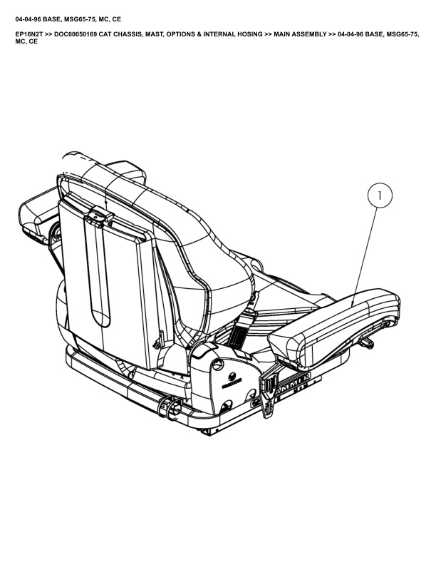 Alternative view of Caterpillar EP16N2T Parts Manual DOC00050169
