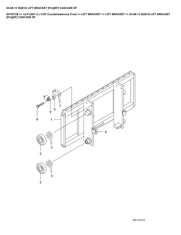 Caterpillar EP16TCB Parts Manual 12-P-2201-C-J 3 Caterpillar EP16TCB Parts Manual 12-P-2201-C-J - Image 3