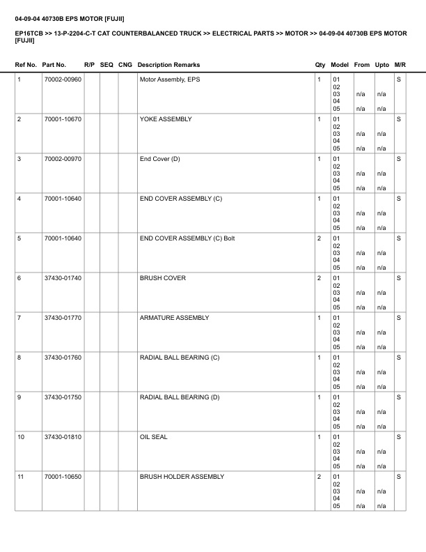 Caterpillar EP16TCB Parts Manual 13-P-2204-C-T 5 Caterpillar EP16TCB Parts Manual 13-P-2204-C-T - Image 5