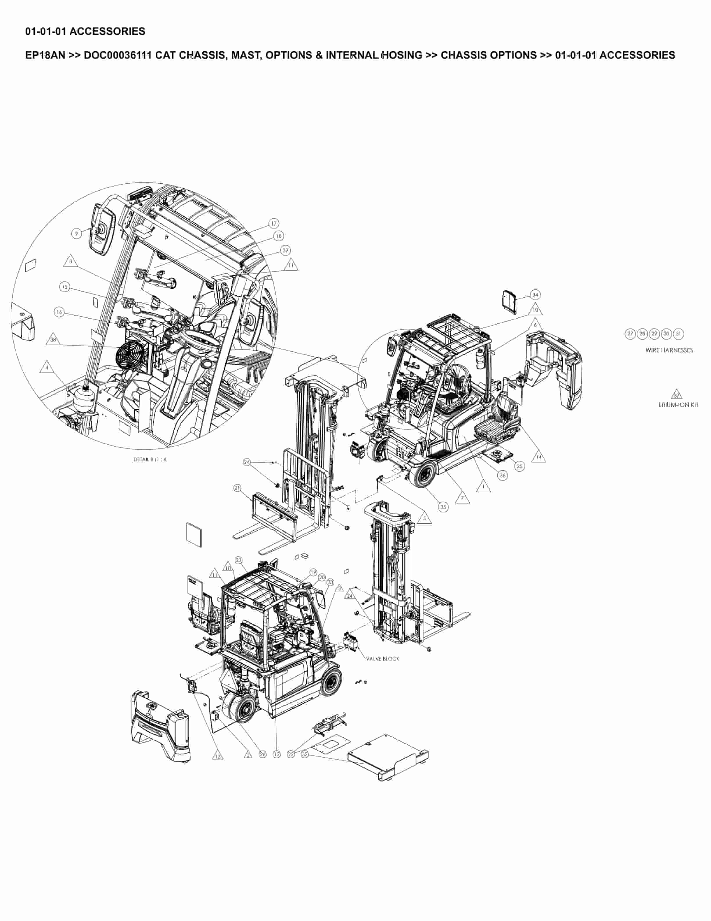 Caterpillar EP18AN Parts Manual DOC00036111