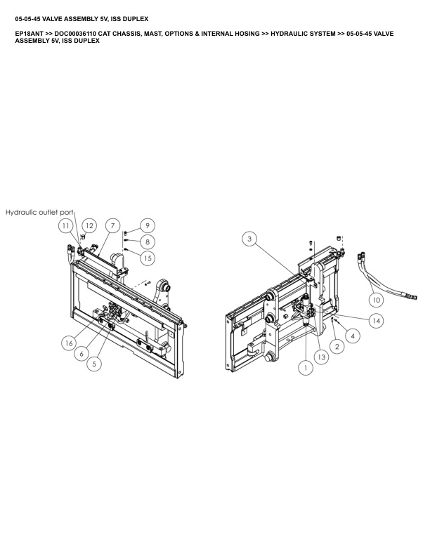 Alternative view of Caterpillar EP18ANT Parts Manual DOC00036110