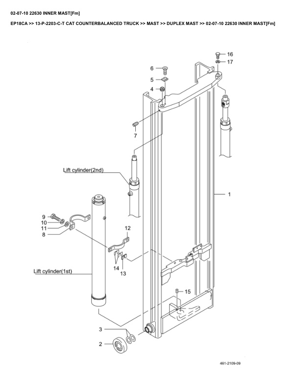 Caterpillar EP18CA Parts Manual 13-P-2203-C-T 3 Caterpillar EP18CA Parts Manual 13-P-2203-C-T - Image 3